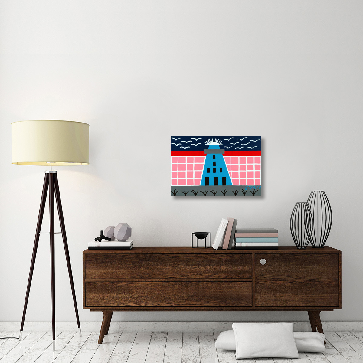 Lighthouse Series - 9-Canvas Art-30&quotx20"