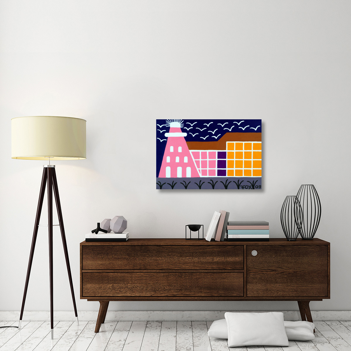 Lighthouse Series - 10-Canvas Art-36&quotx24"