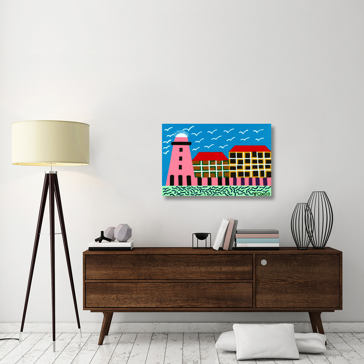 Lighthouse Series - 11-Canvas Art-36&quotx24"