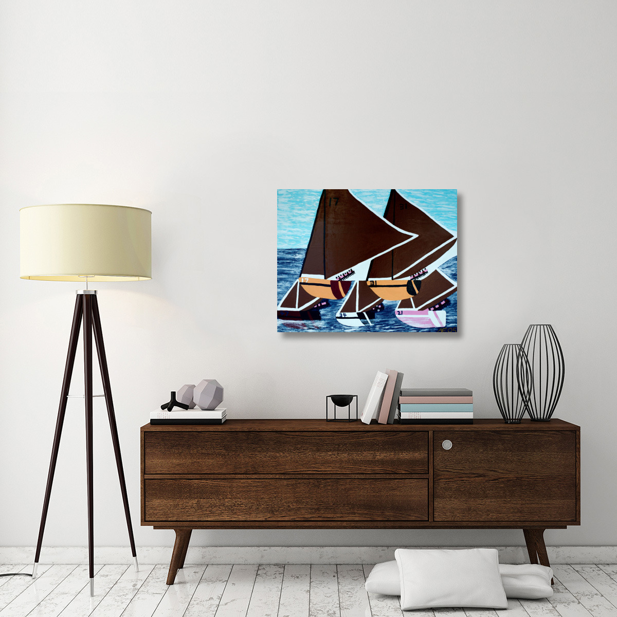 Raggad Island Regatta-Canvas Art-35&quotx28"