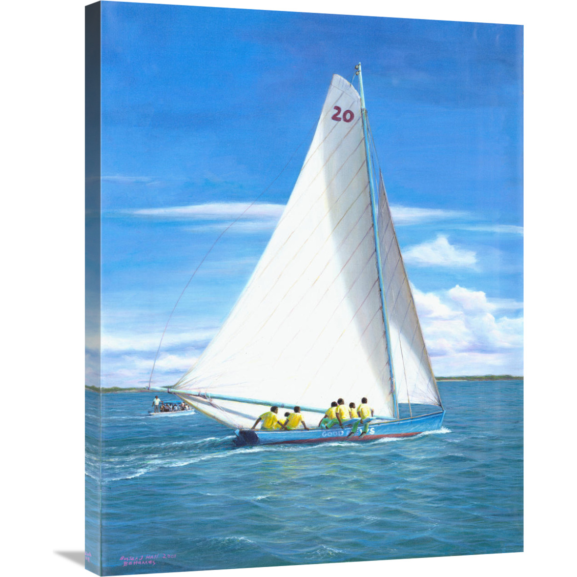 Boat-Canvas Art-24&quotx32"