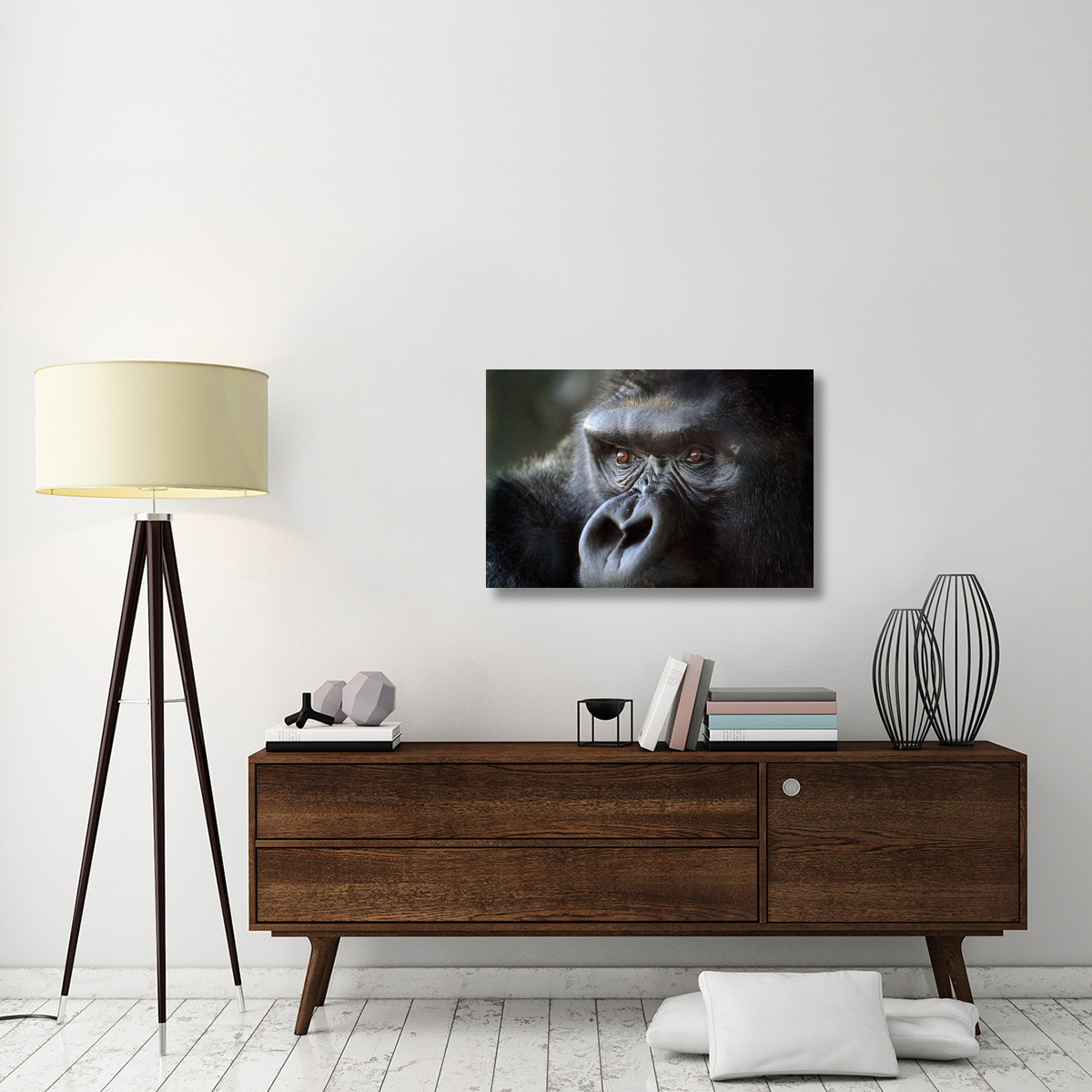 Gorilla Eyes-Canvas Art-36&quotx24.12"