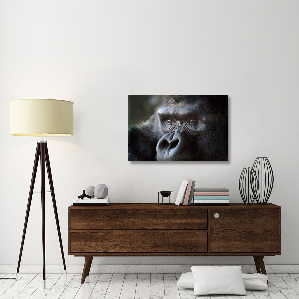 Gorilla Eyes-Canvas Art-40&quotx26.8"