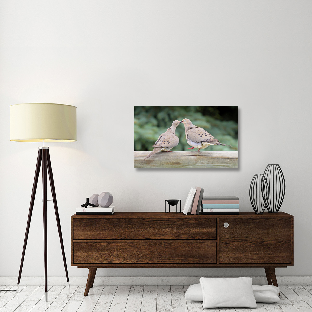 The Love Birds-Canvas Art-40&quotx24"