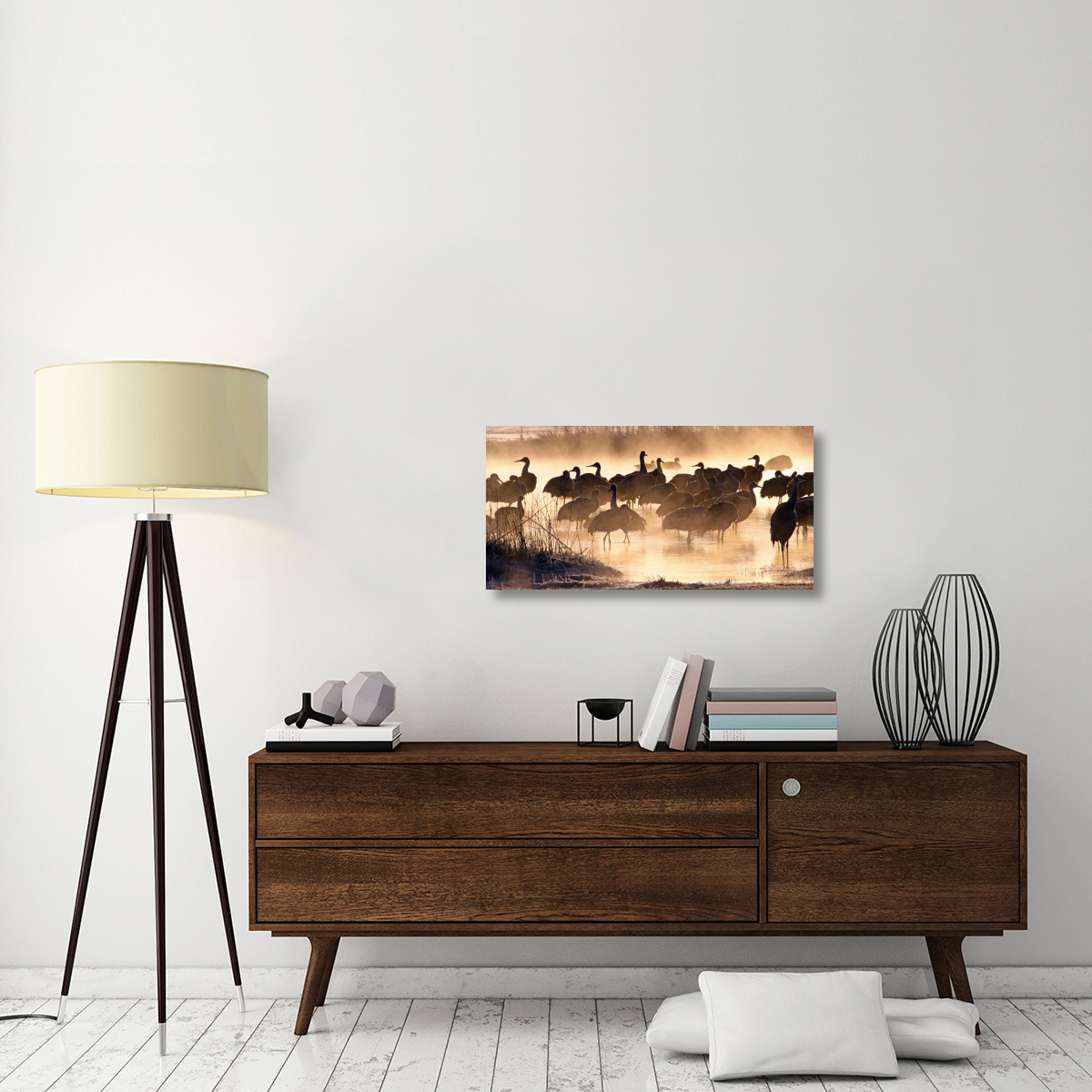 Twilight Gathering-Canvas Art-36&quotx18"