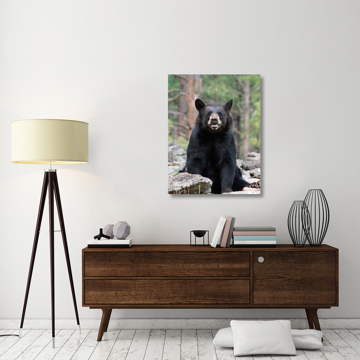 Resting Bear-Canvas Art-30.8&quotx40"