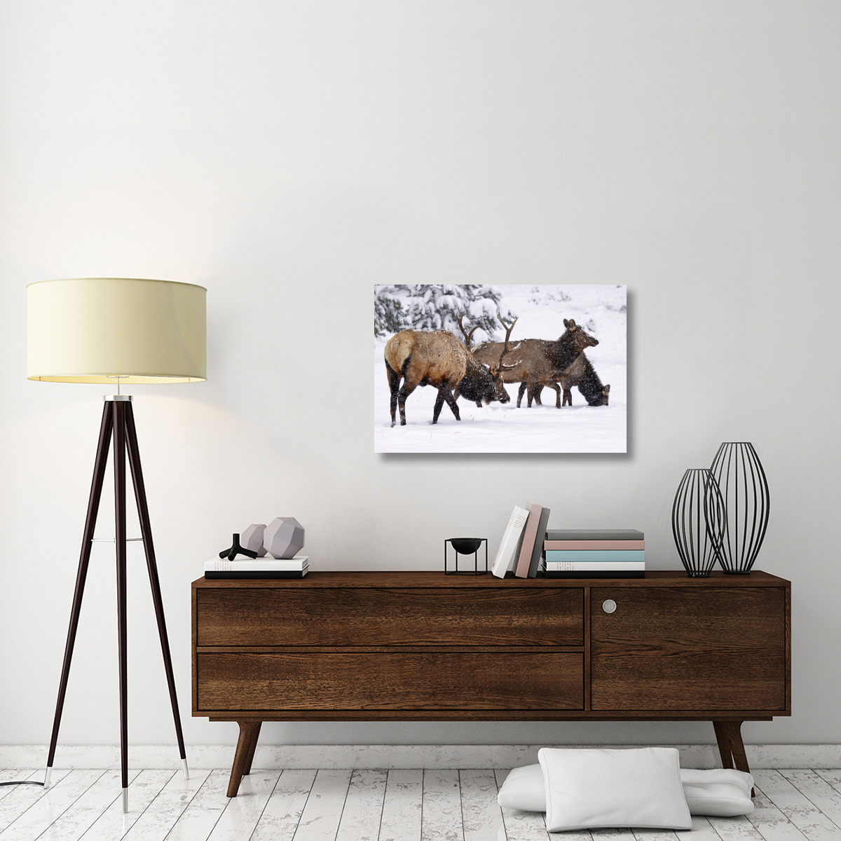 The Long Trek Home-Canvas Art-36&quotx24.12"