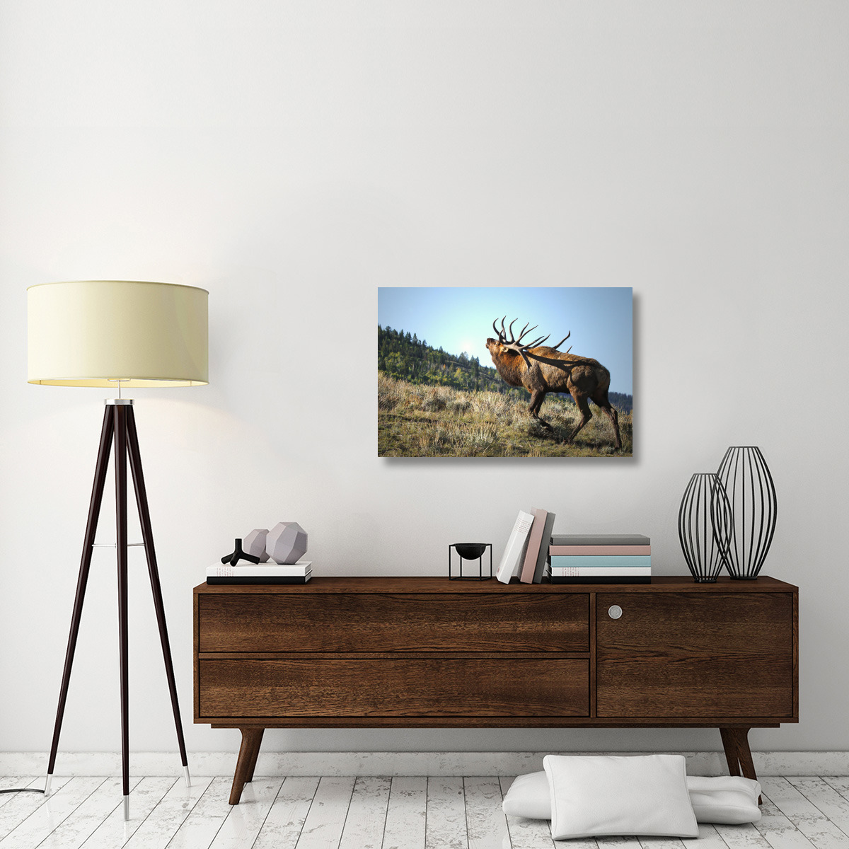 The Bull Challenger-Canvas Art-36&quotx24.12"