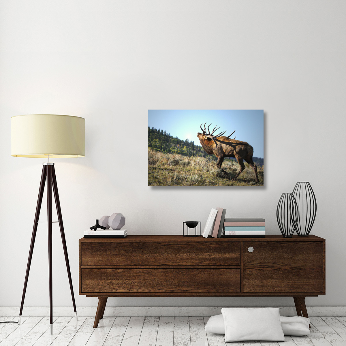 The Bull Challenger-Canvas Art-40&quotx26.8"