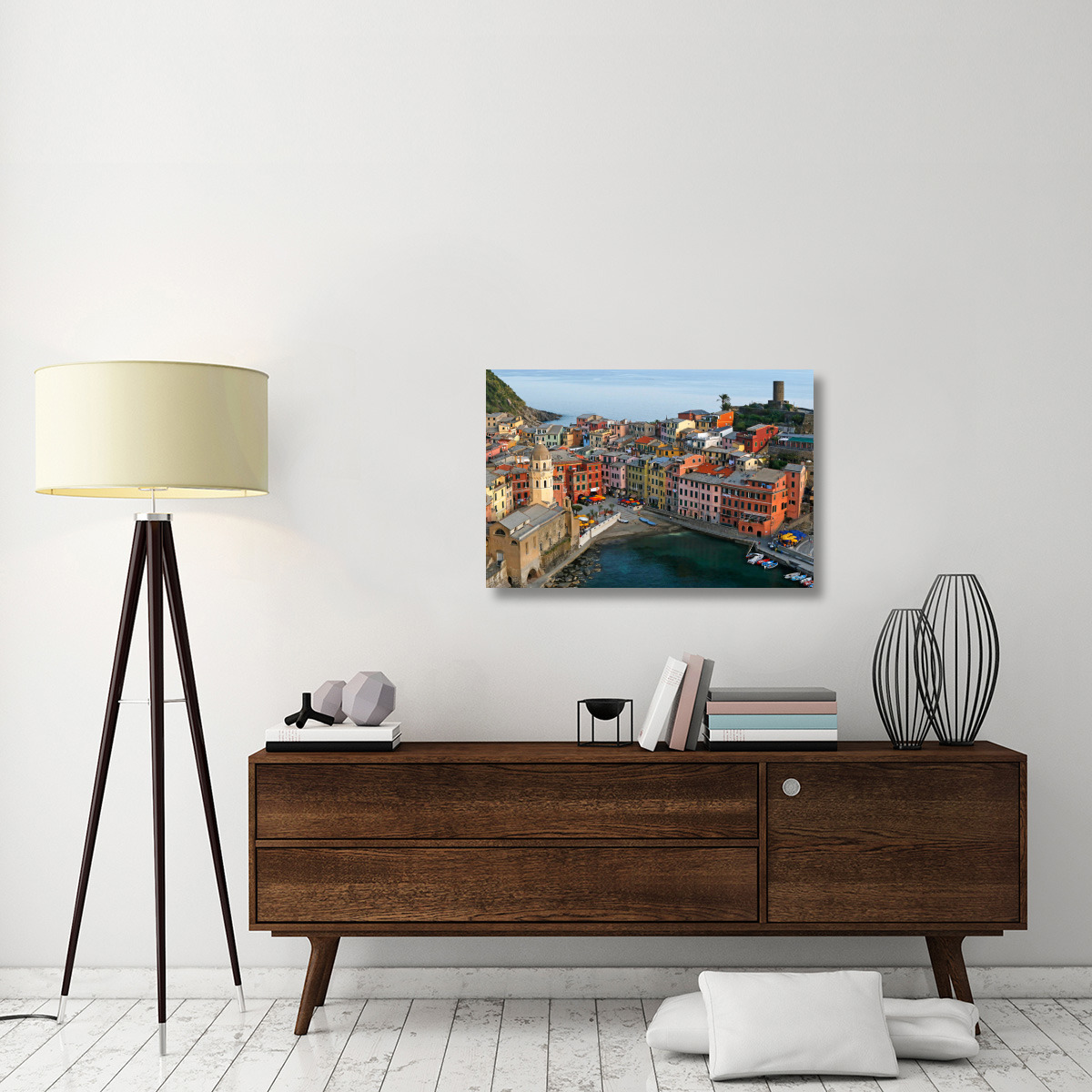 Cinque Terra Bay-Canvas Art-36&quotx24.12"