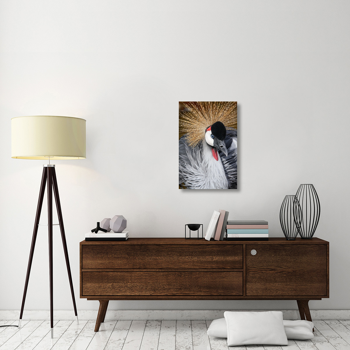 East African Crowned Crane-Canvas Art-20.1&quotx30"