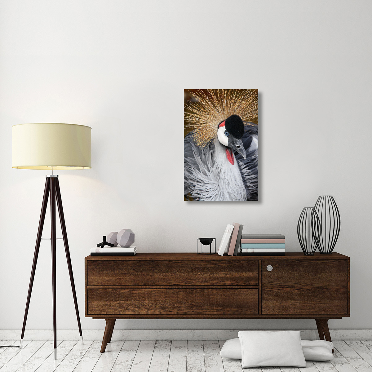 East African Crowned Crane-Canvas Art-24.12&quotx36"