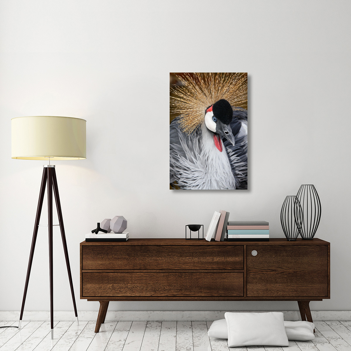 East African Crowned Crane-Canvas Art-26.8&quotx40"