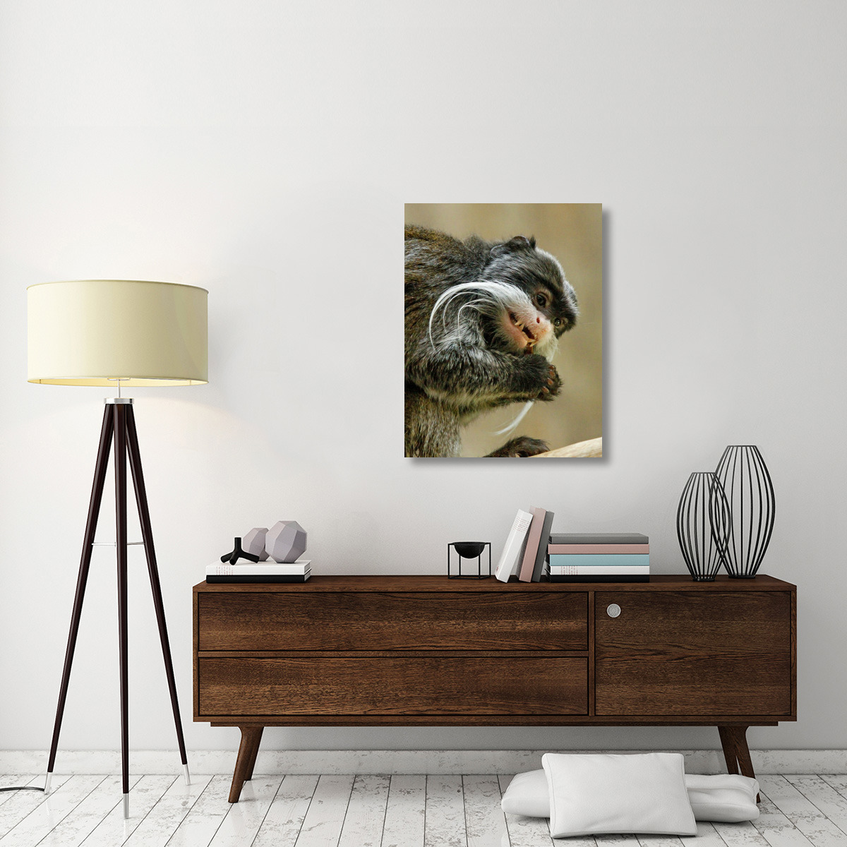 Emperor Tamarin-Canvas Art-28.08&quotx36"