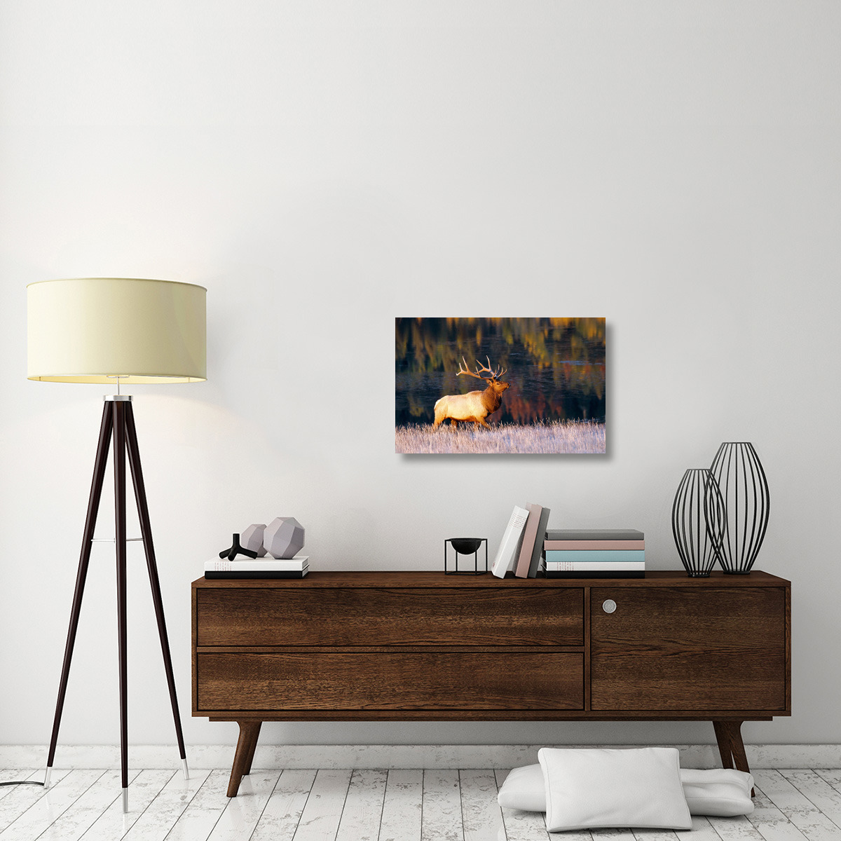 Fall Reflections-Canvas Art-30&quotx19.5"