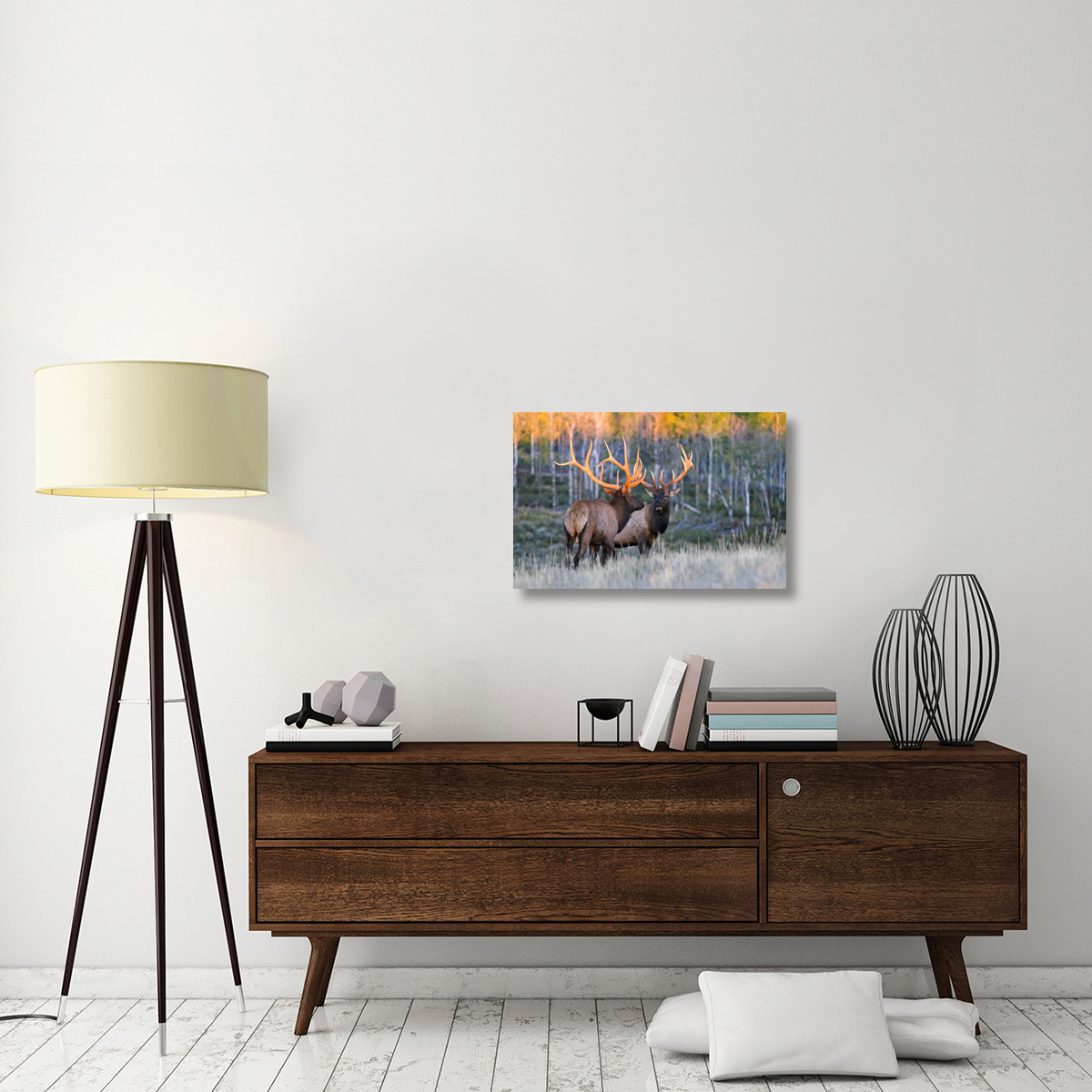 Glowing Antlers-Canvas Art-30&quotx19.5"