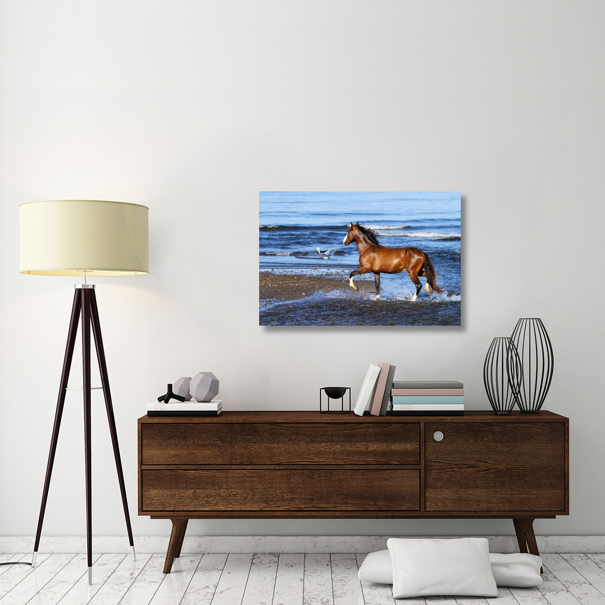 In Shallow Waters-Canvas Art-40&quotx26.8"