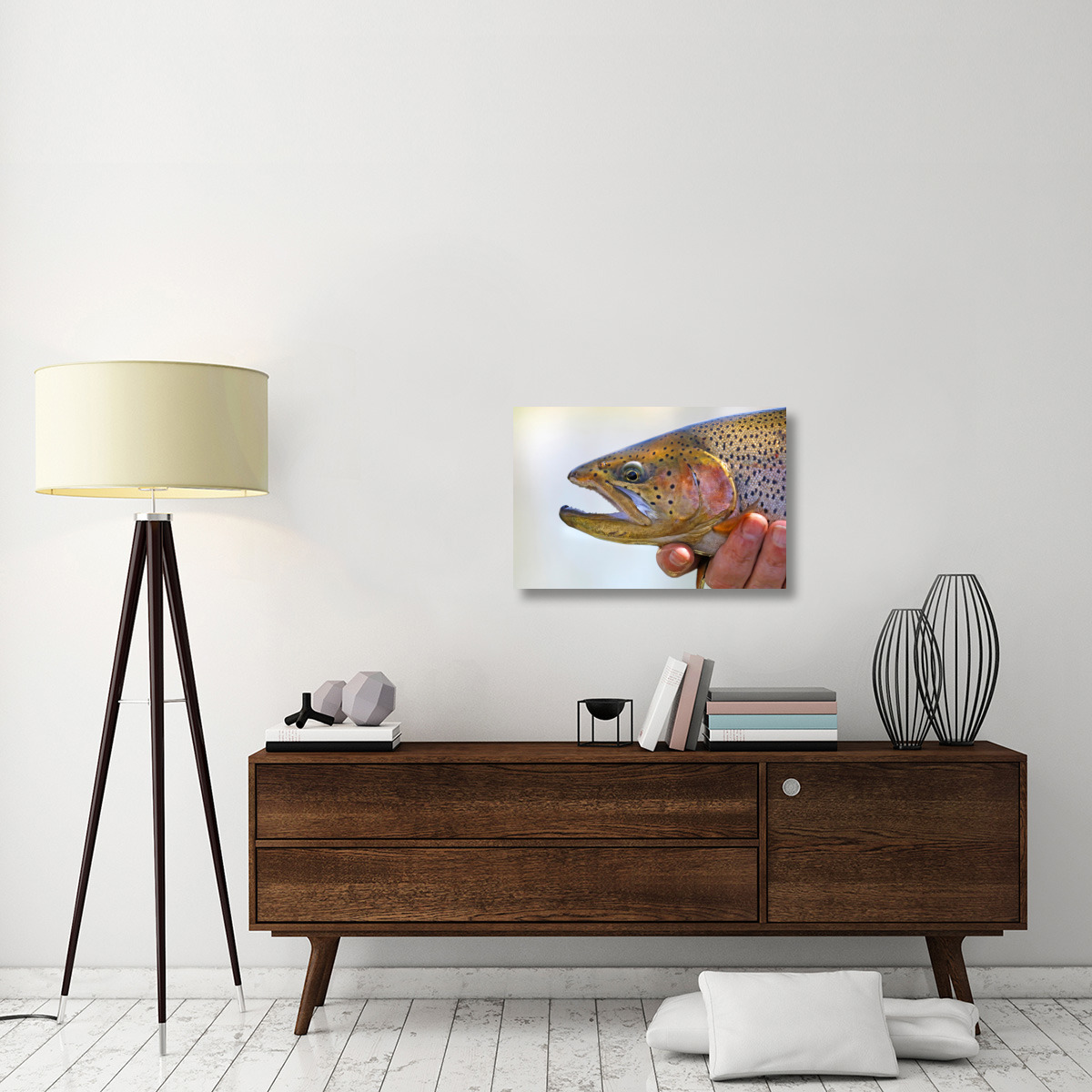 King Trout-Canvas Art-30&quotx20.1"