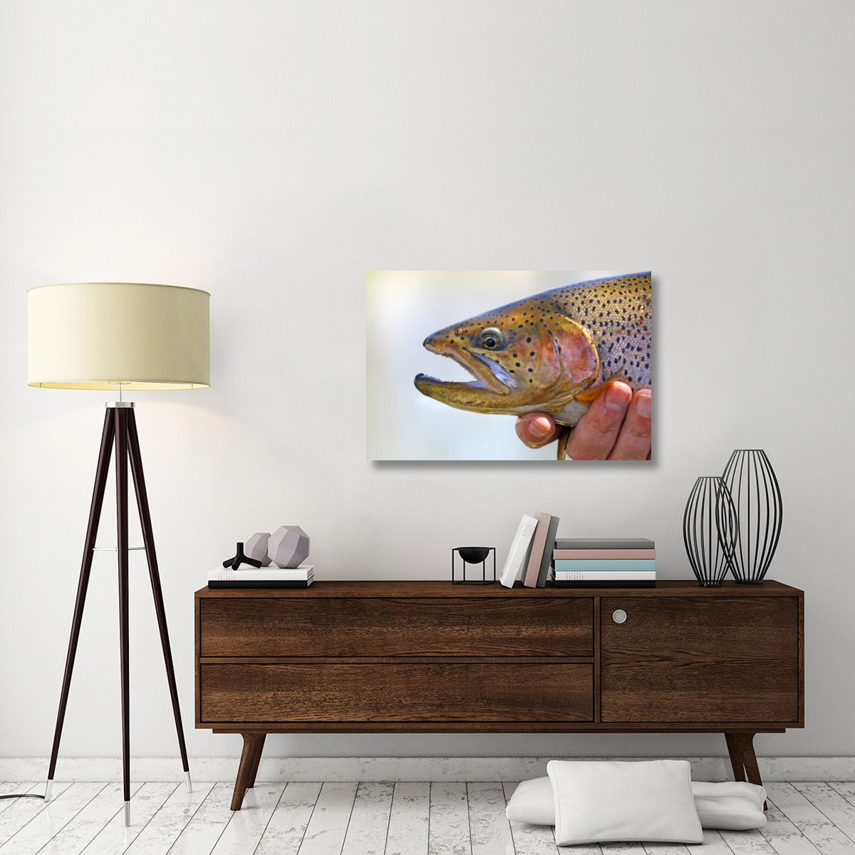 King Trout-Canvas Art-40&quotx26.8"