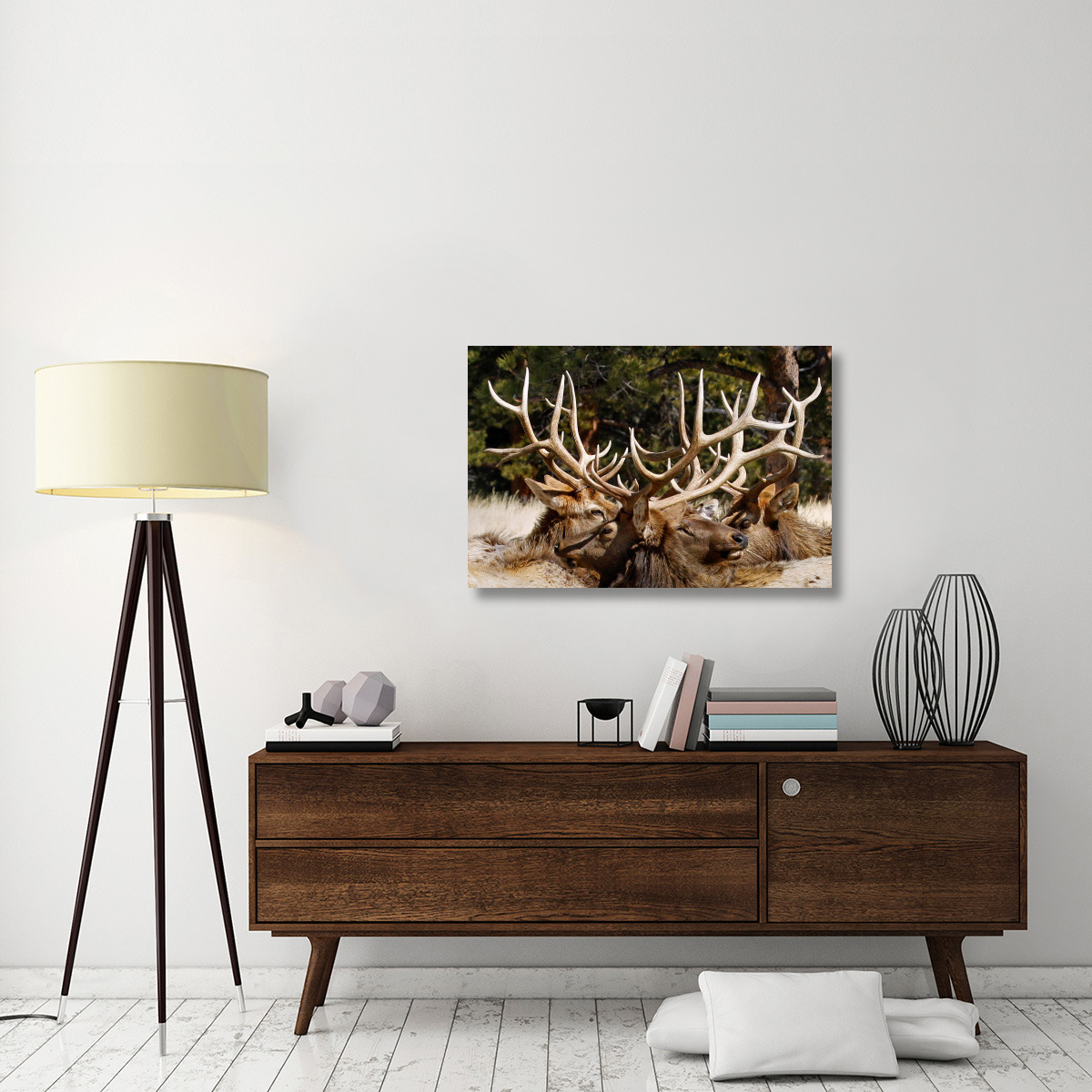 Antler Show-Canvas Art-40&quotx26.8"