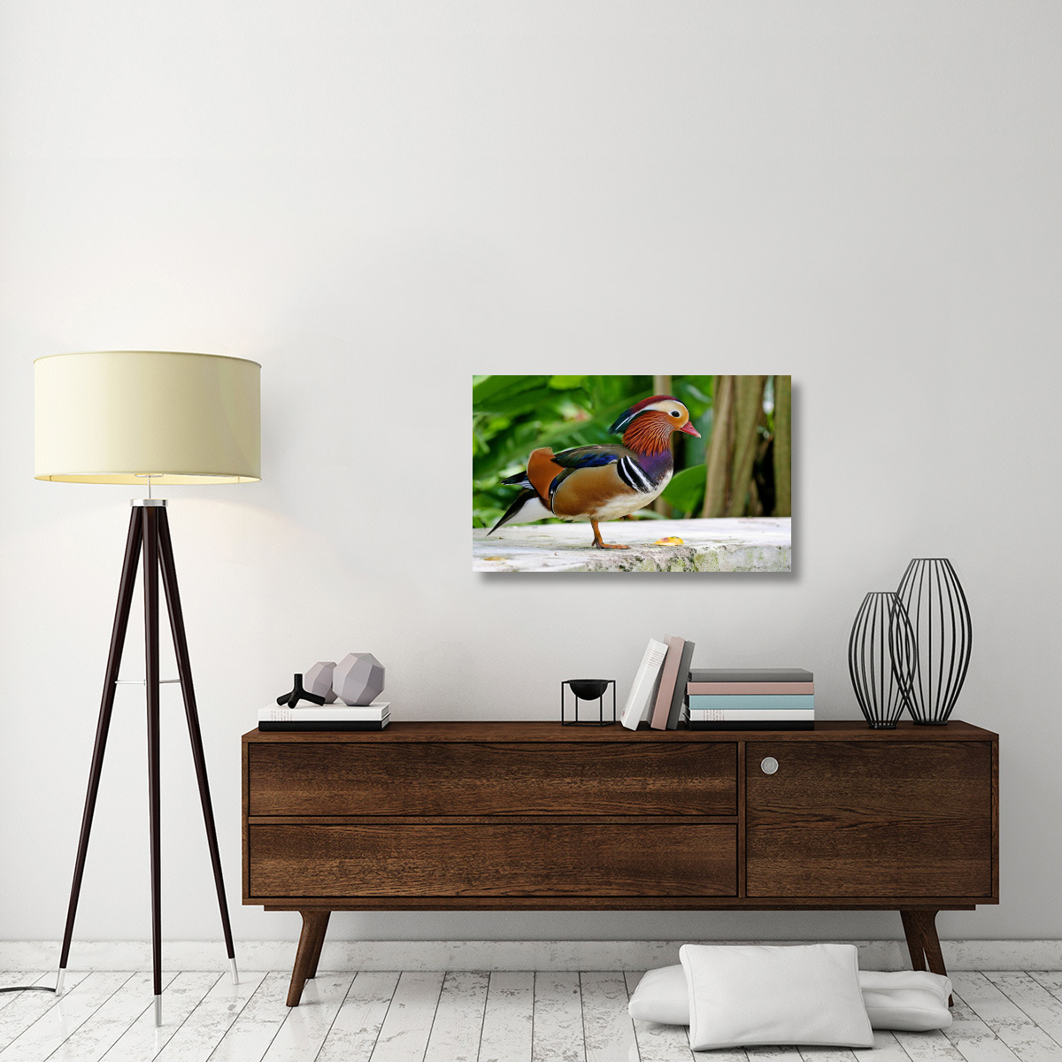 Mandarin Duck-Canvas Art-36&quotx22.32"