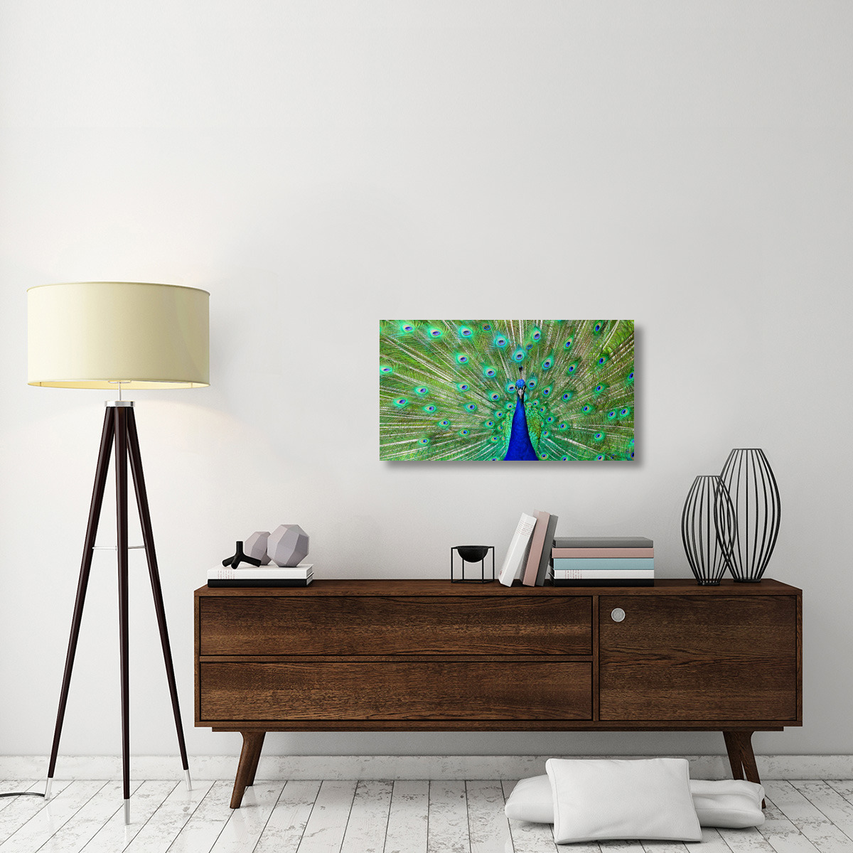 Majestic Peacock I-Canvas Art-36&quotx19.8"