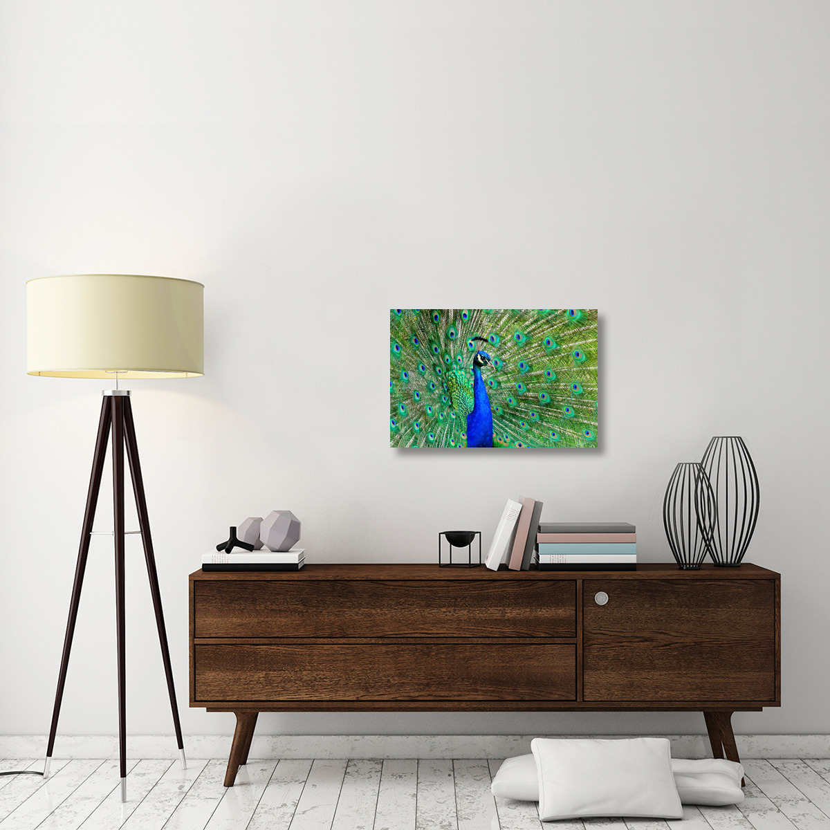 Majestic Peacock II-Canvas Art-30&quotx20.1"