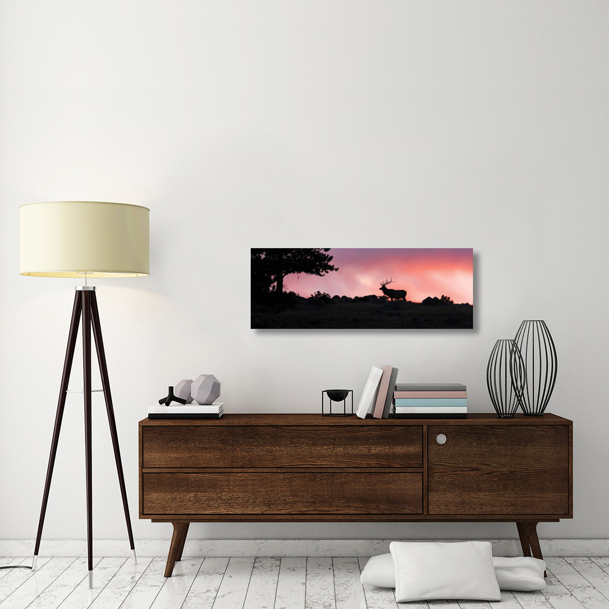 Red Sky at Night-Canvas Art-44&quotx15.84"