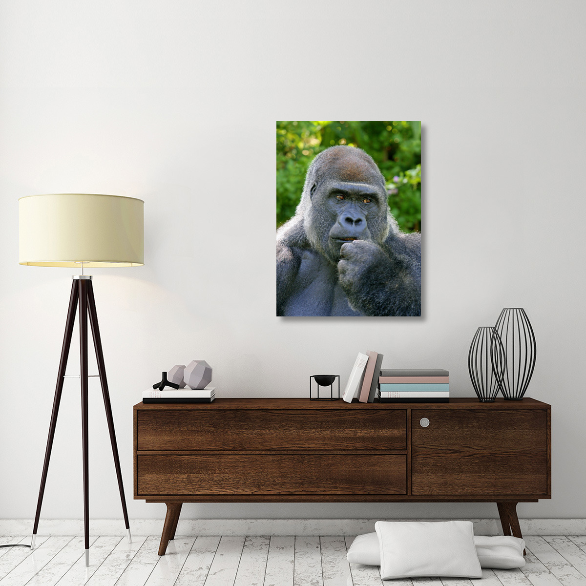 Lowland Silverback-Canvas Art-29.6&quotx40"