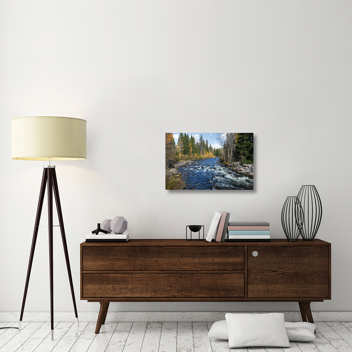 The Elk River-Canvas Art-30&quotx19.5"