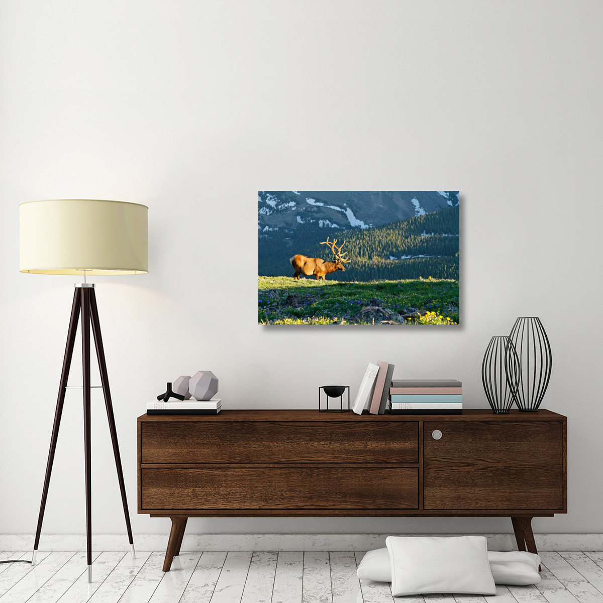 Timberline in Spring-Canvas Art-40&quotx26.8"