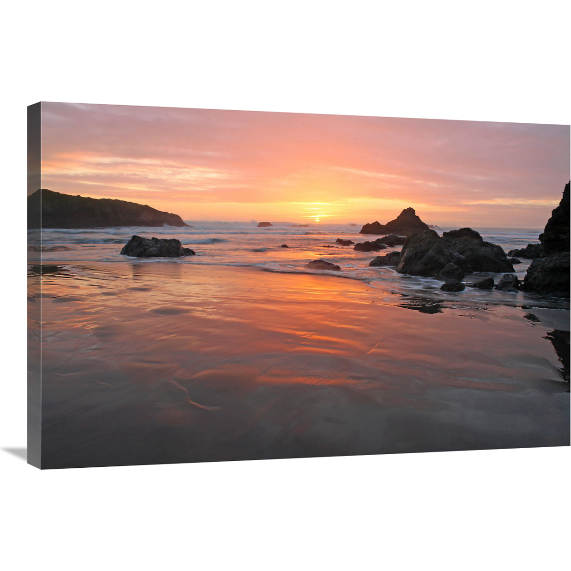 Sunset Beach-Canvas Art-36&quotx24.12"