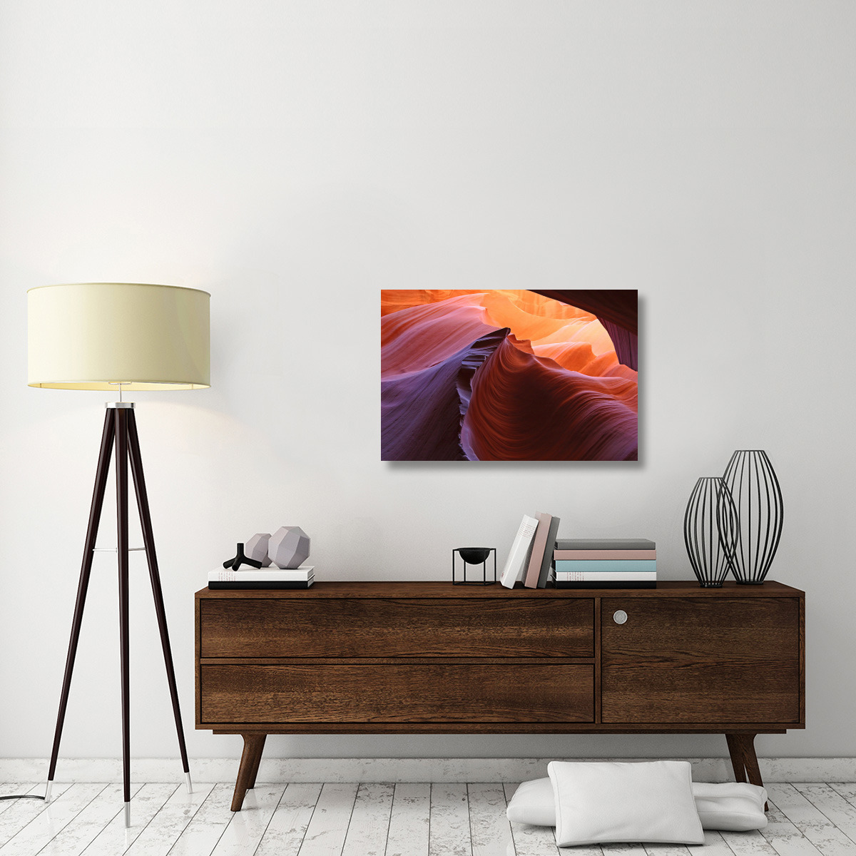 Waves of Stone-Canvas Art-36&quotx24.12"