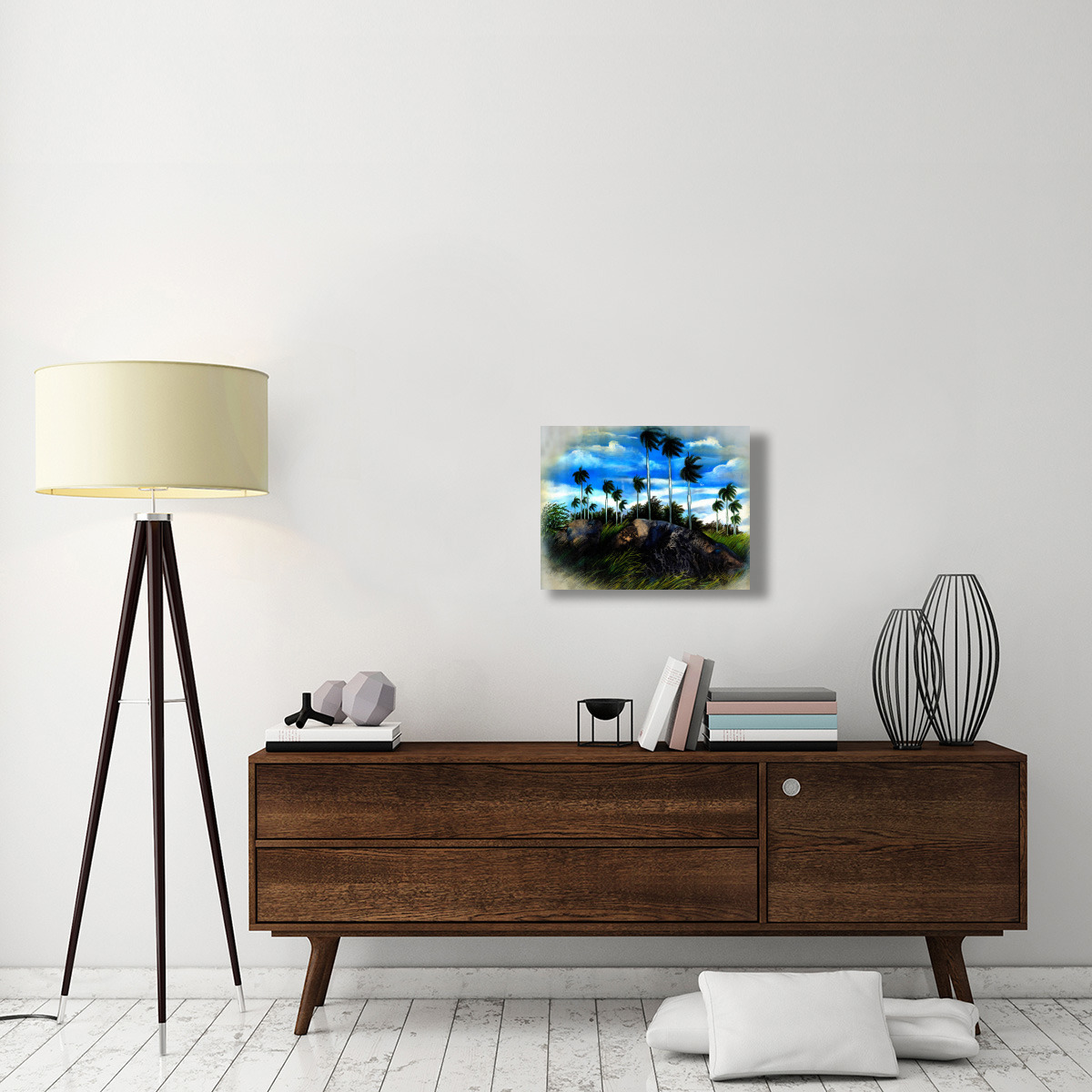 Windy Palms-Canvas Art-24&quotx18"