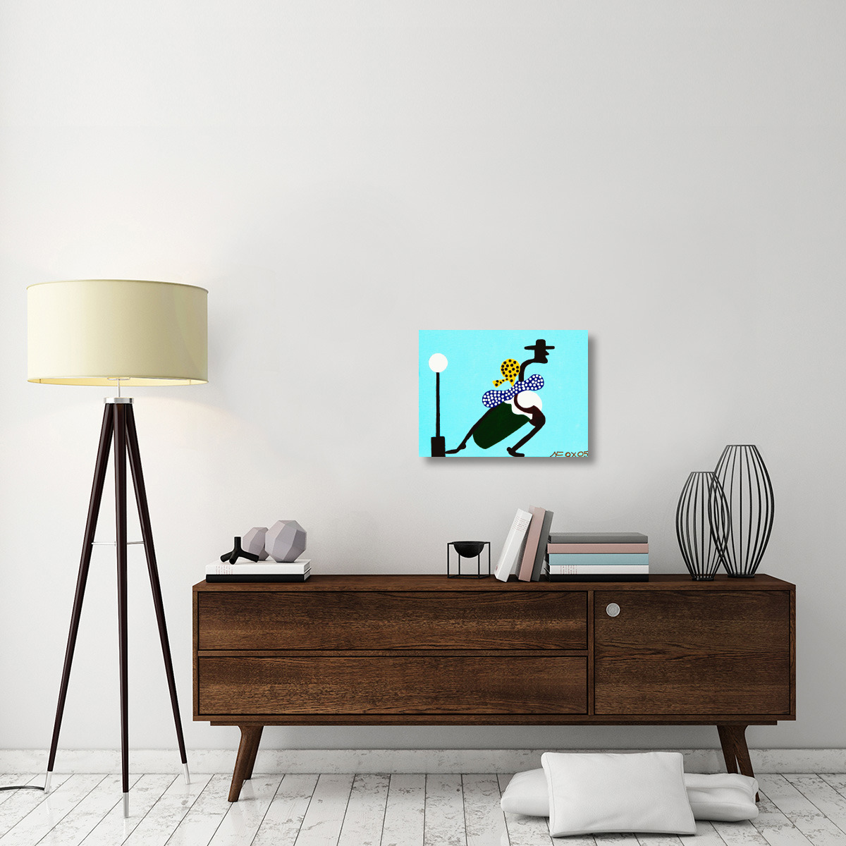 Bongo Dancer-Canvas Art-24&quotx18"