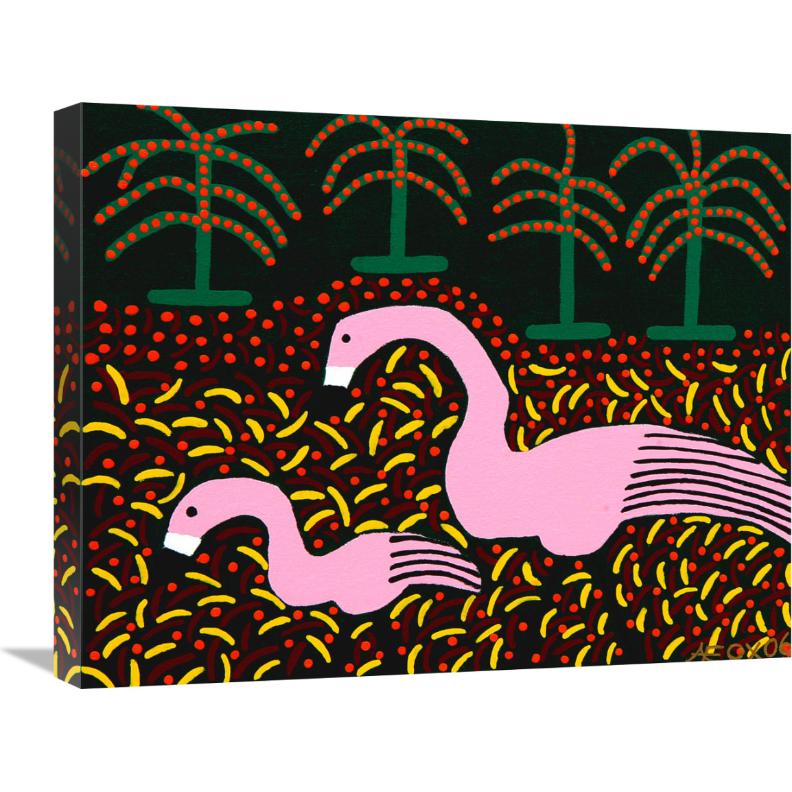 Flamingo Royale-Canvas Art-24&quotx20"