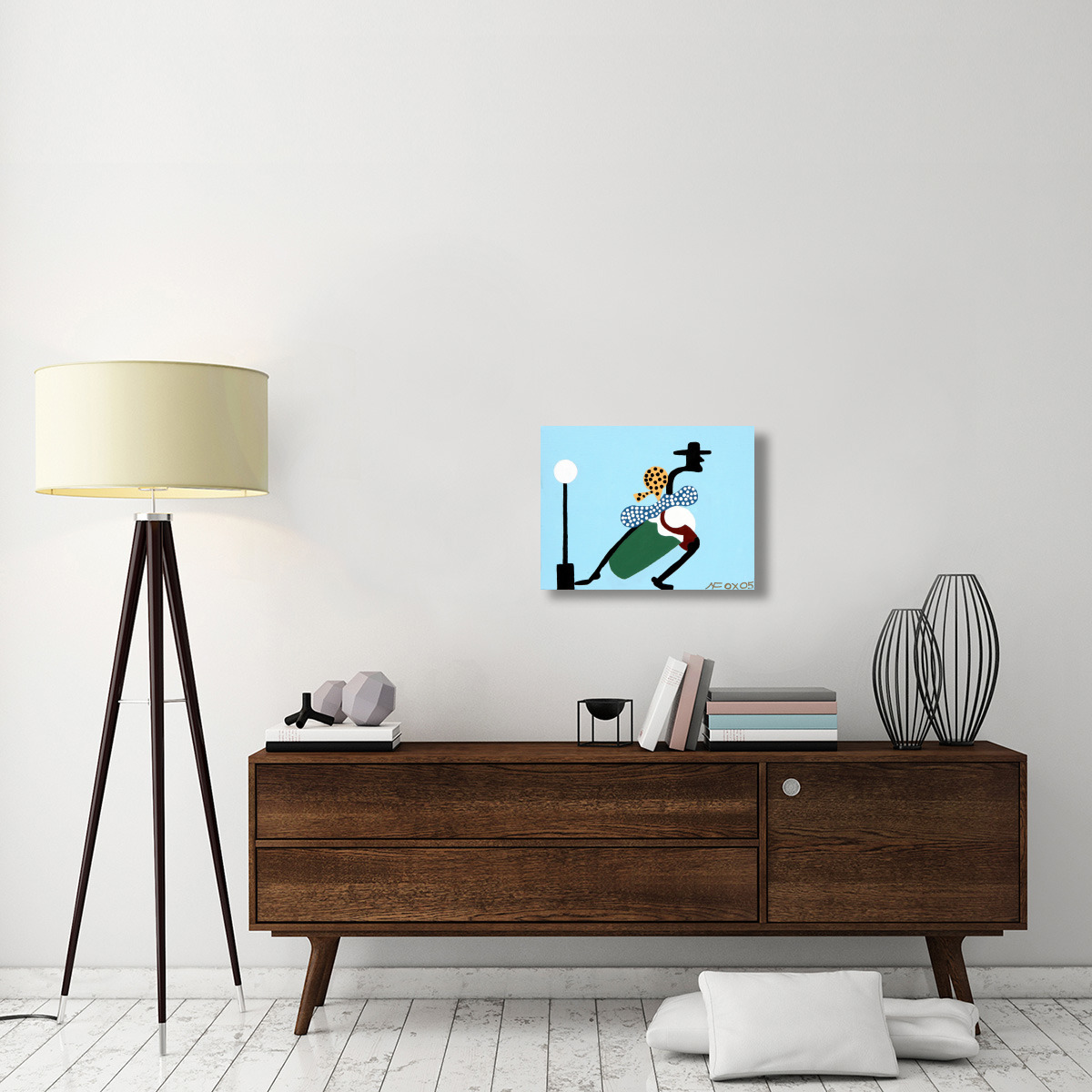 Junka Drummer-Canvas Art-24&quotx18"