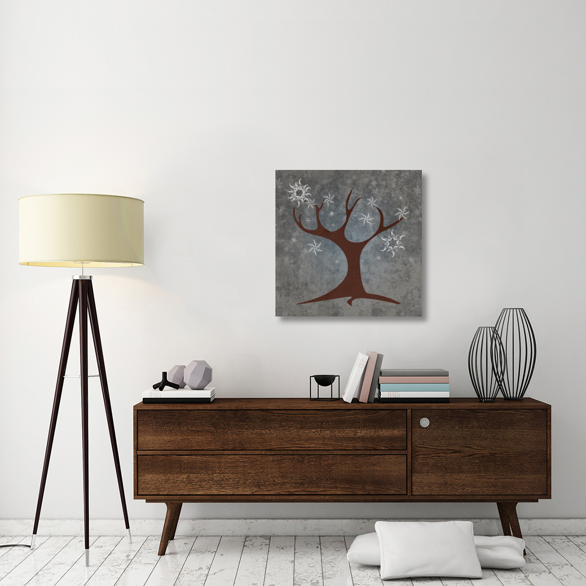 Tree Winter-Canvas Art-30&quotx30"