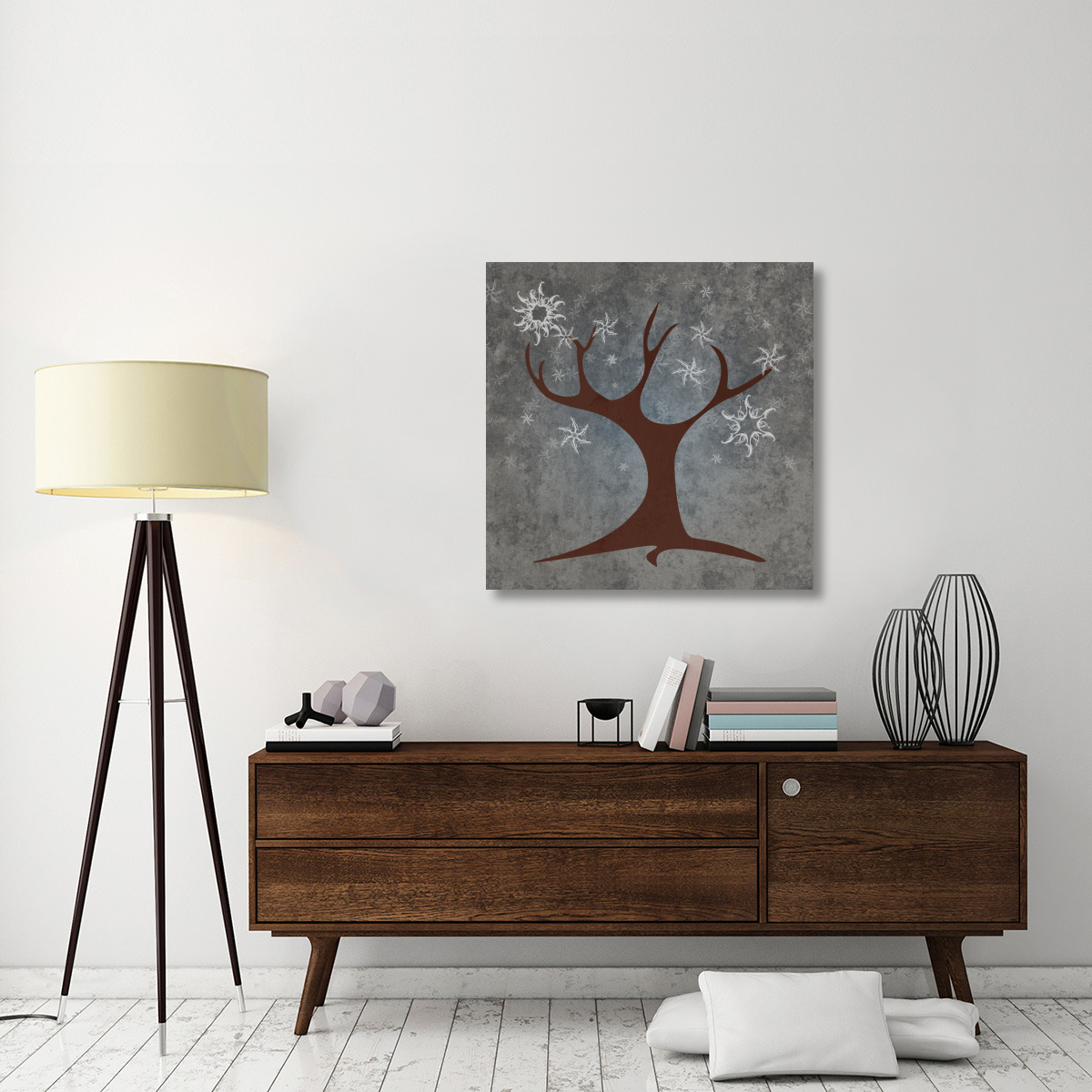 Tree Winter-Canvas Art-36&quotx36"