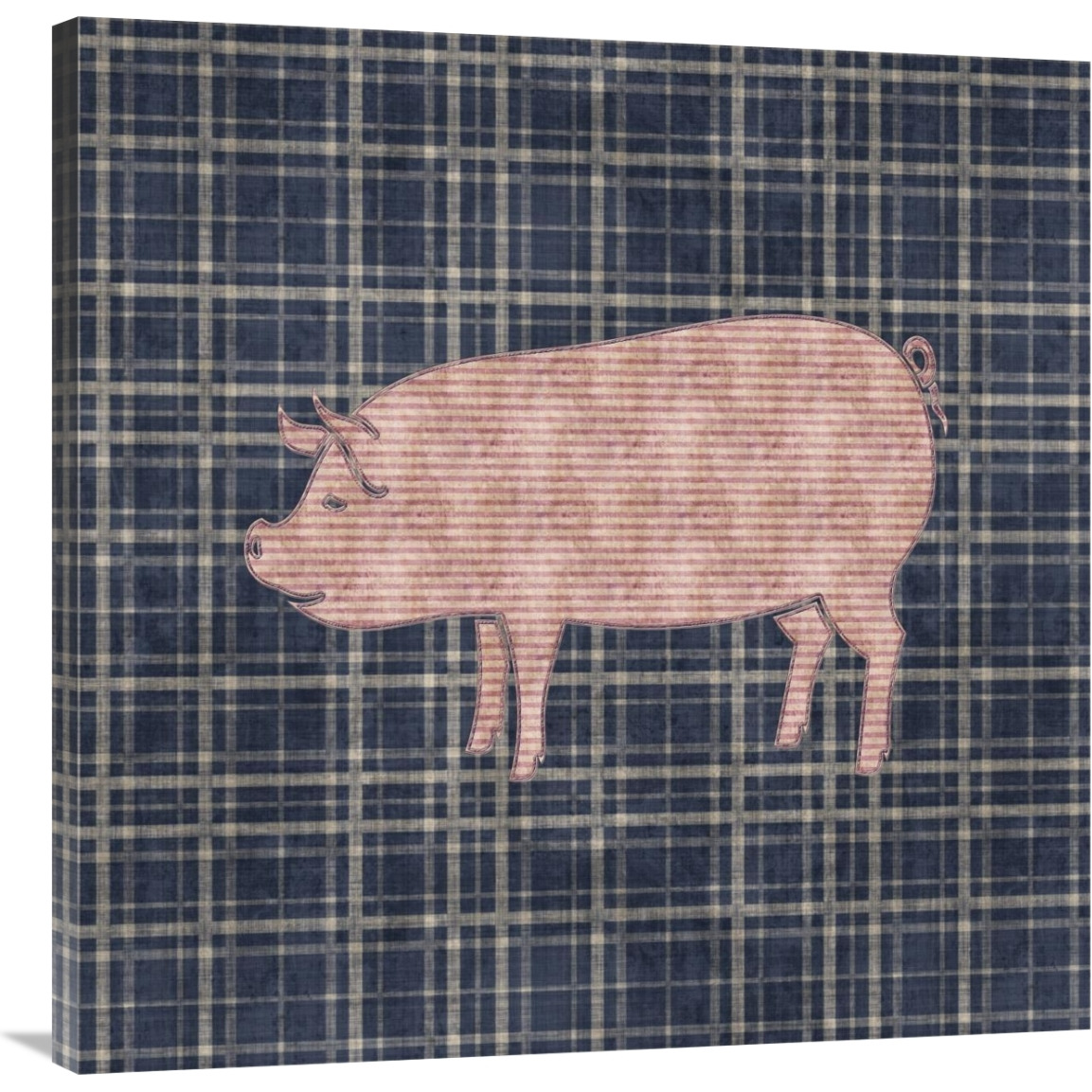 Country Style Pig-Canvas Art-36&quotx36"