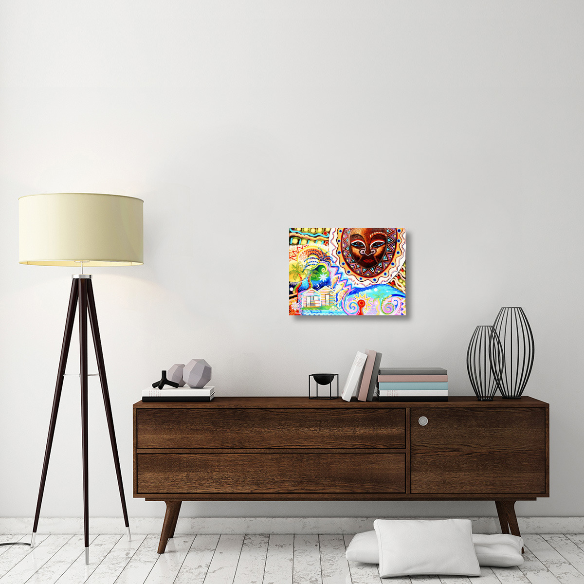 Brown Sun-Canvas Art-24&quotx18"