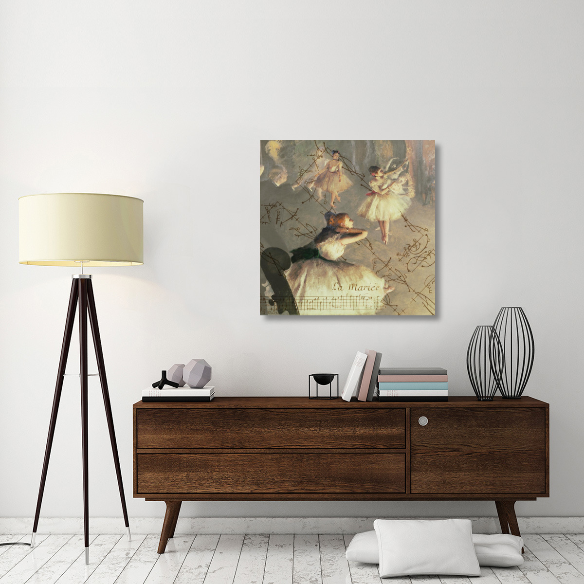 Degas Dancers Collage 4-Canvas Art-36&quotx36"