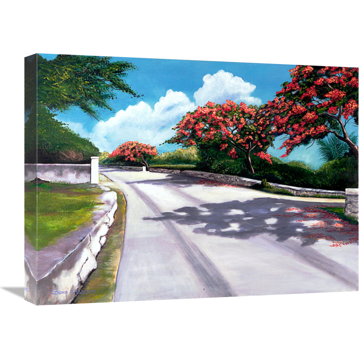 Easternwind Drive-Canvas Art-24&quotx18"