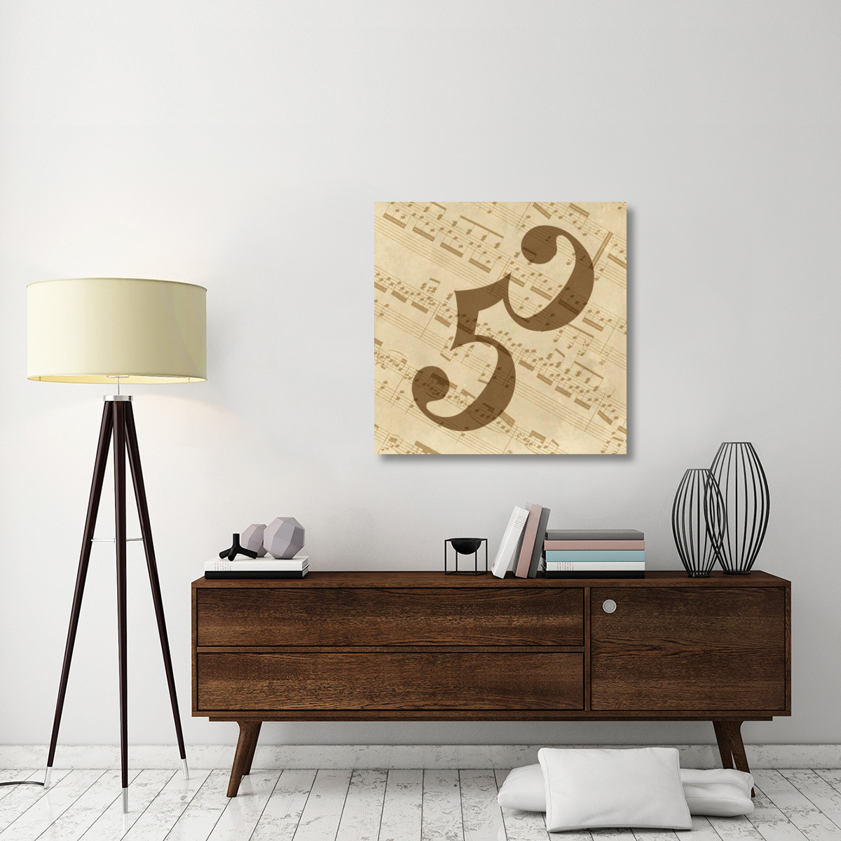 Music - Alto Clef-Canvas Art-36&quotx36"