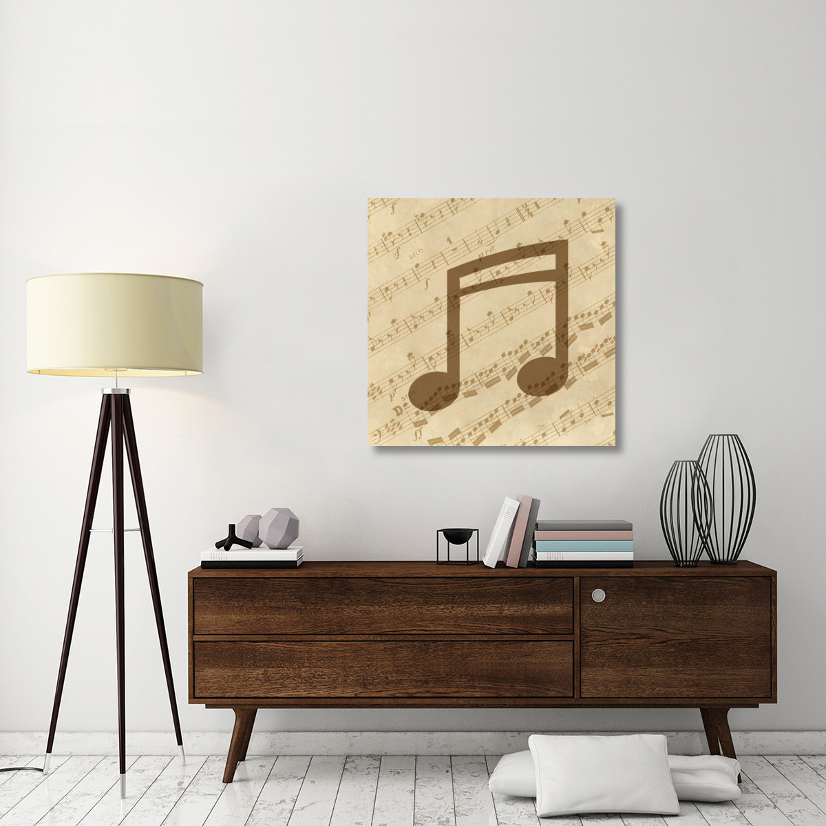 Music - Notes-Canvas Art-36&quotx36"