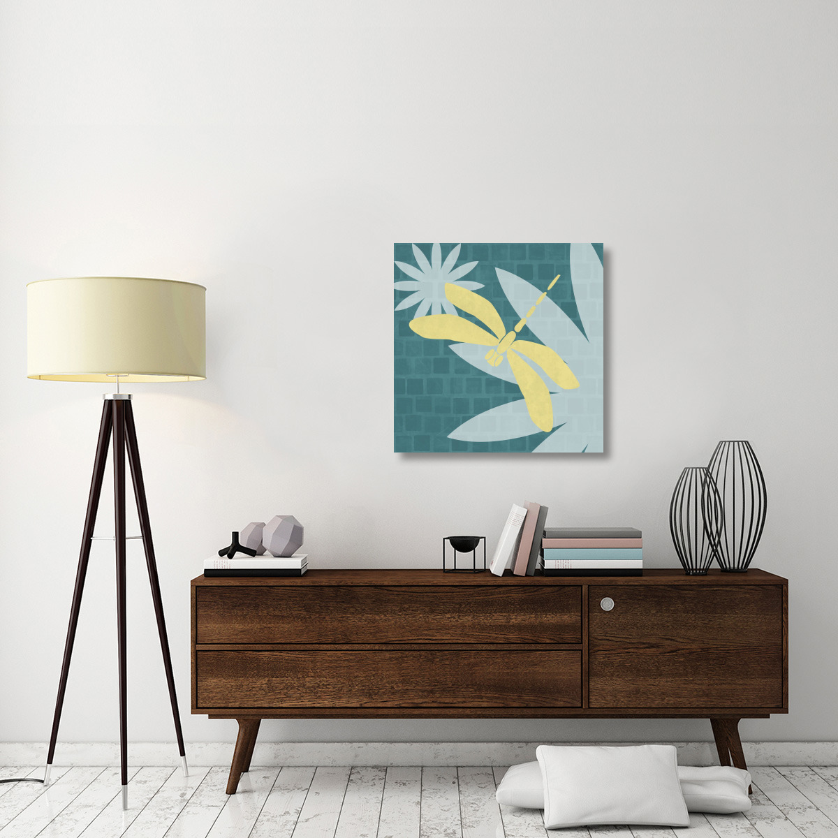 Bright Bugs Dragonfly-Canvas Art-30&quotx30"