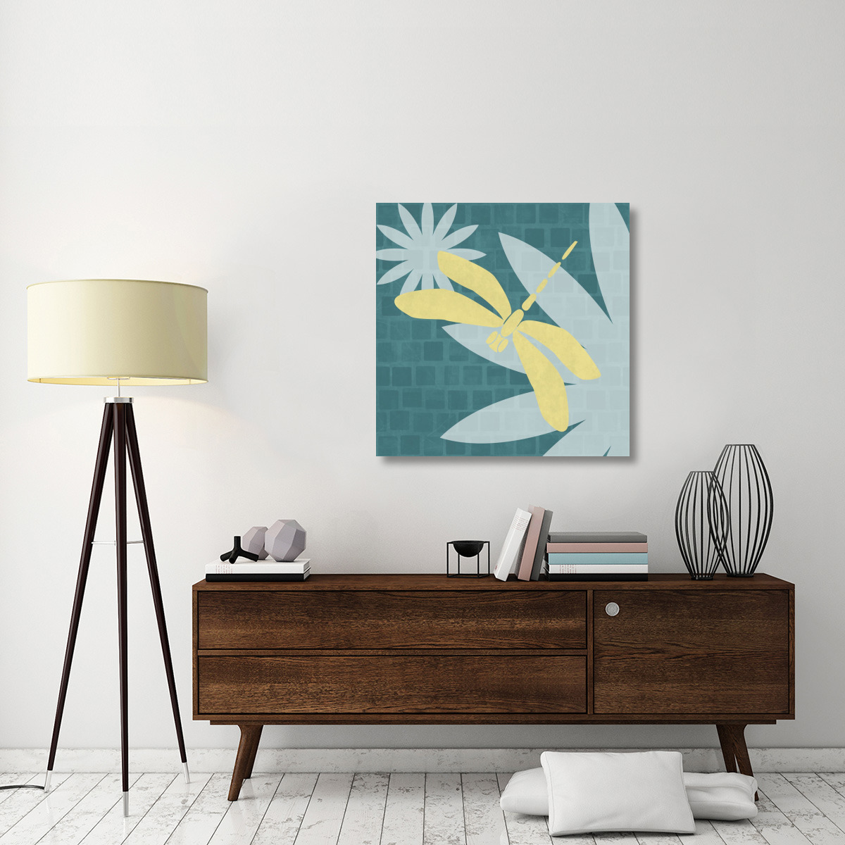 Bright Bugs Dragonfly-Canvas Art-36&quotx36"