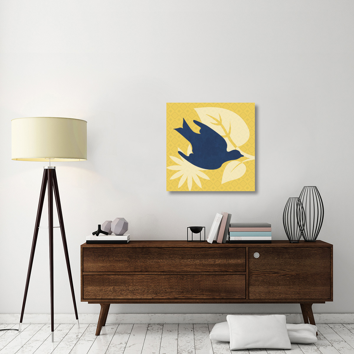 Bright Birds Dove-Canvas Art-30&quotx30"