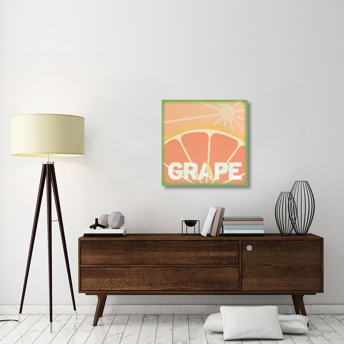 Citrus - Grapefruit-Canvas Art-30&quotx30"