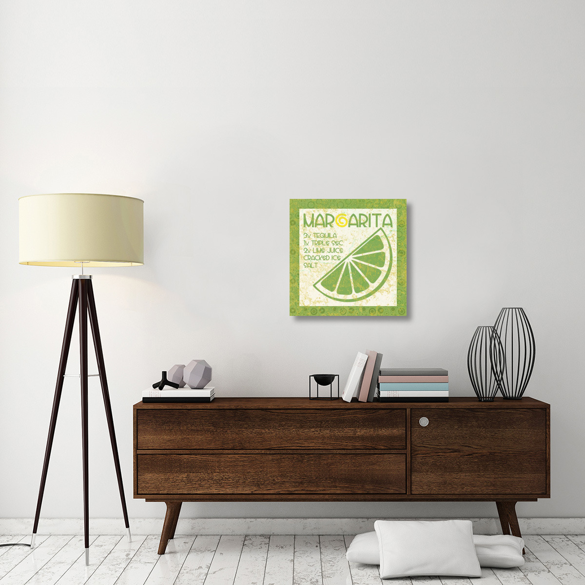 Cocktail Recipes - Margarita-Canvas Art-24&quotx24"